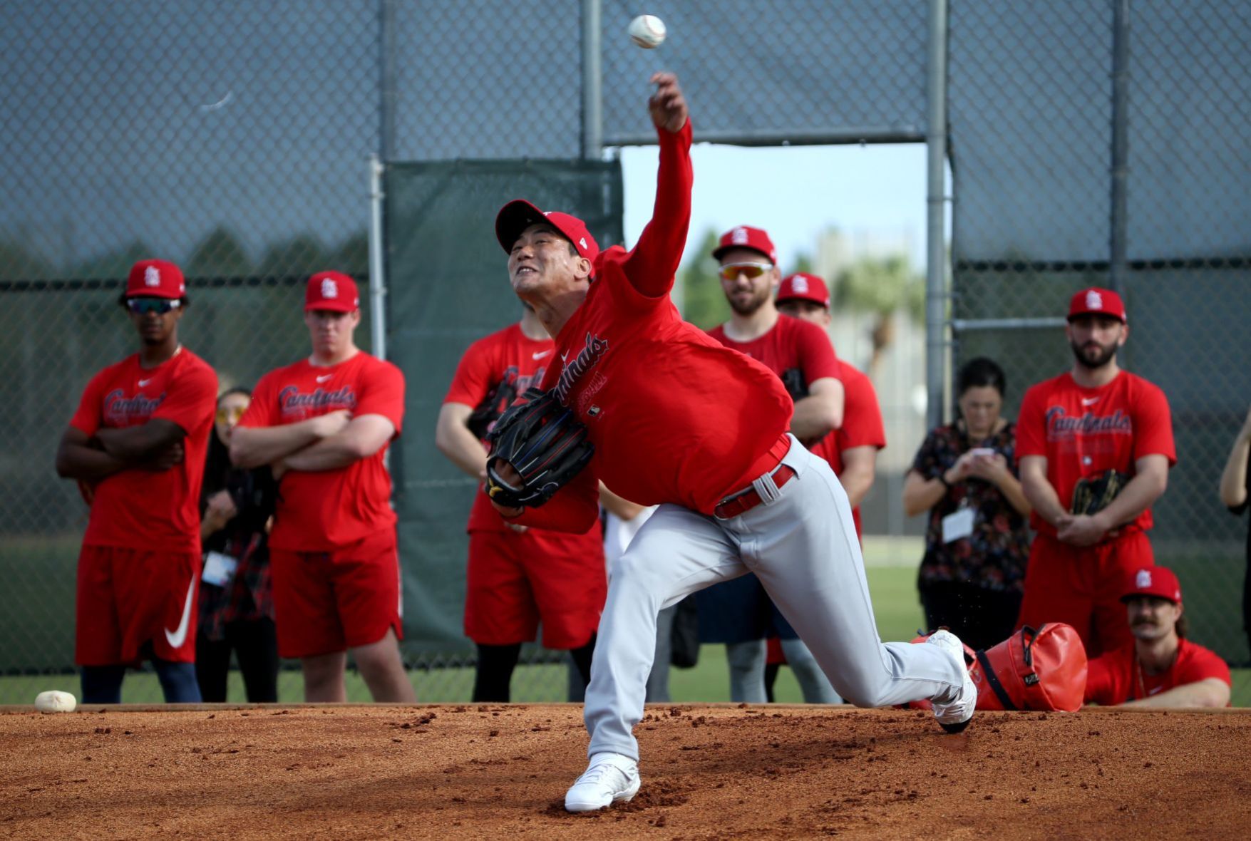 Cardinals pitchers and catchers report day